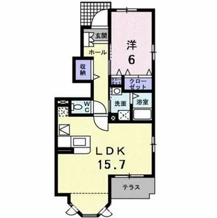 Fiore.Placido蘭【1階】の間取り