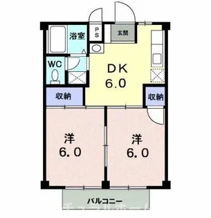シティハイツオヨベA【2階】の間取り