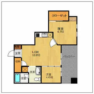 やますえ東光ビル【403号室】の間取り