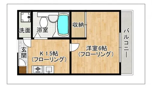 メゾン・ド・シェルマン【101号室】の間取り
