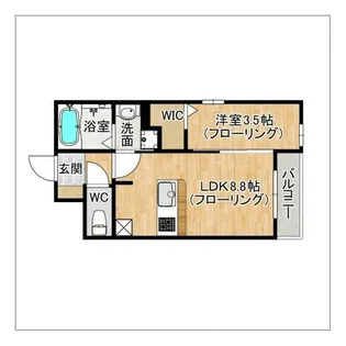 LUXCAS大橋【4階】の間取り
