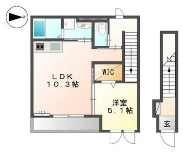 La verite【2階】の間取り