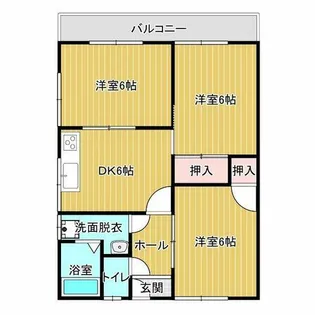 名古ハイツ【101号室】の間取り