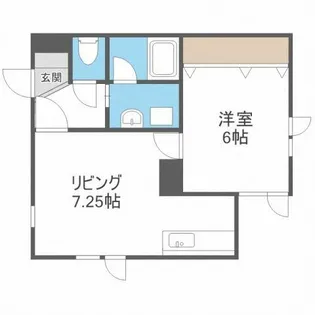 ペブル札幌【301号室】の間取り