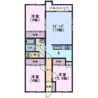 宮前レジデンスB【205号室】の間取り