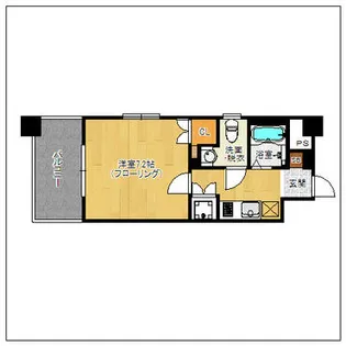 アーバンフラッツ天神東II【408号室】の間取り