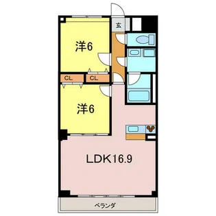 Casa GRIGIO【6階】の間取り