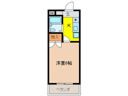 メゾンドツインクル【3階】の間取り