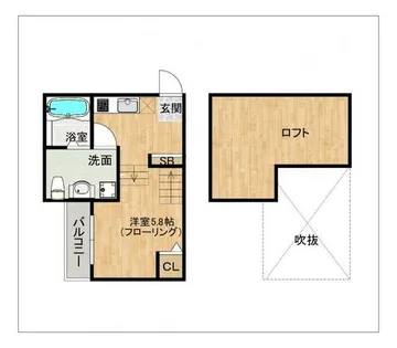 Raccolta【102号室】の間取り