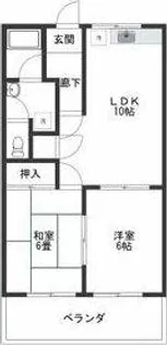 エクセルハイム大池 B棟【2階】の間取り