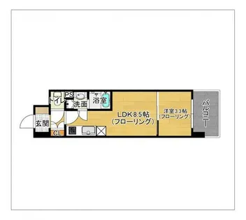 AIFLAT吉塚駅前【203号室】の間取り