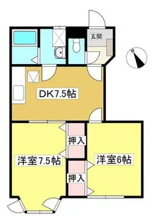 シーパレス南新田【1階】の間取り