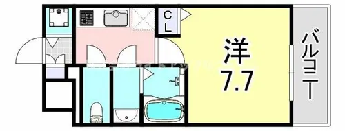 レジデンス神戸レガーロ【10階】の間取り