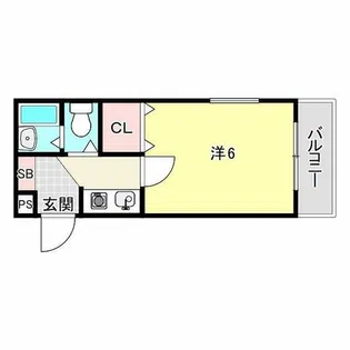 メゾン甲子園EAST【405号室】の間取り