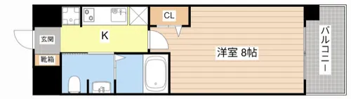 R-ⅦCourt【502号室】の間取り