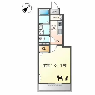 ドリームハウスF【1階】の間取り