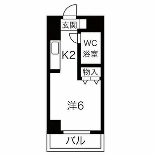 藤和シティコープ伝馬通【405号室】の間取り