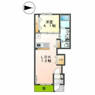 大阪府大阪市住吉区長居西1丁目【アパート】の間取り