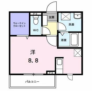 アビタシオン渡 Ⅱ【2階】の間取り