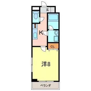 ステューディオフラットなおき【2階】の間取り