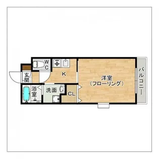 パシフィックグランシャイン相生町【103号室】の間取り