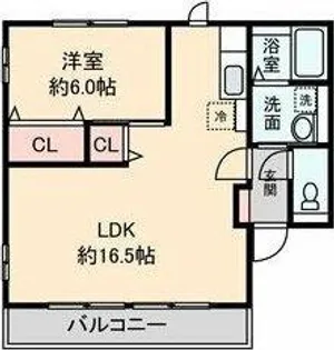 セドナスⅢ【101号室】の間取り