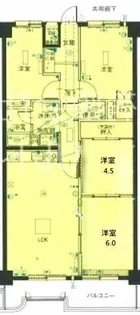 金山グランドハイツ【1405号室】の間取り