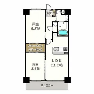 南海グランドコート阿倍野【601号室】の間取り