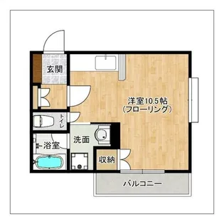 パルメゾン二日市弐番館【1階】の間取り