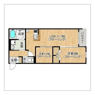 robot home 高宮【303号室】の間取り