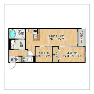 robot home 高宮【203号室】の間取り