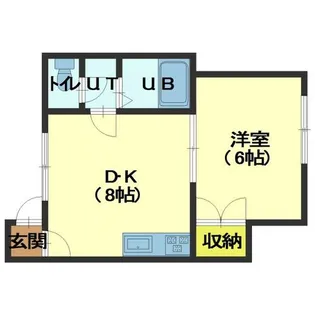 ハイツ駒場【203号室】の間取り