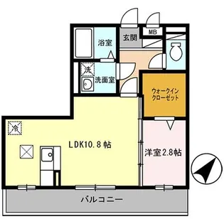 ラベニール【301号室】の間取り