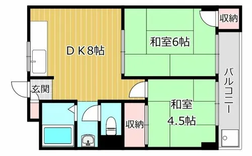 メゾン富田【2階】の間取り