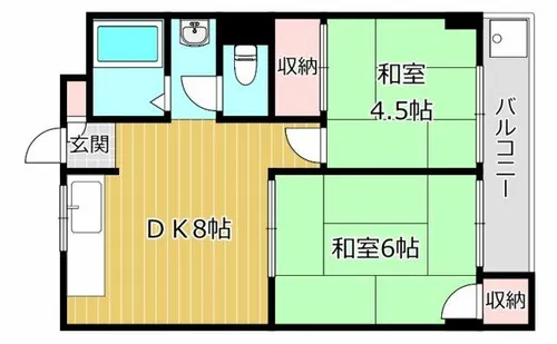 メゾン富田【1階】の間取り