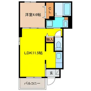 ブローテⅣ【1階】の間取り