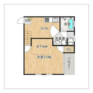 コンフォートベネフィスジオ吉塚駅前【202号室】の間取り