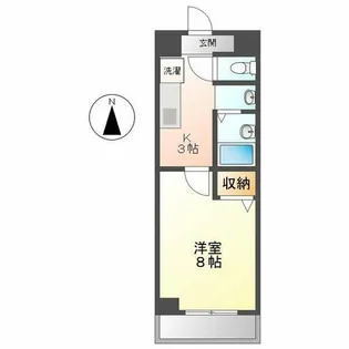 レジデンス滝子館【2階】の間取り