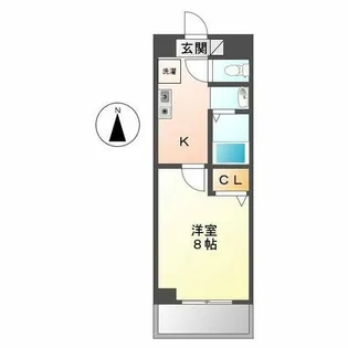 レジデンス滝子館【3階】の間取り