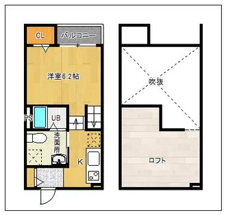 プリムローズ吉塚【1階】の間取り