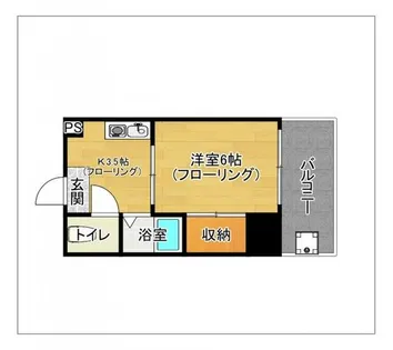 ヴィラージュ箱崎ll【205号室】の間取り