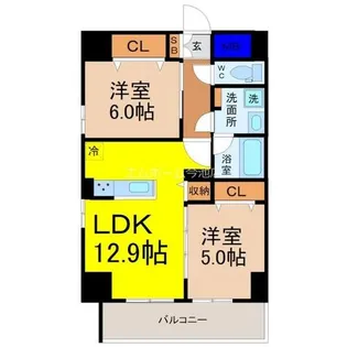 プロシード池下【2階】の間取り