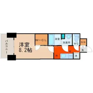 プレサンスNAGOYAファスト【8階】の間取り