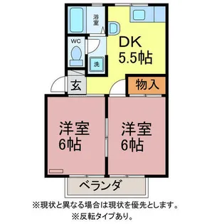 コーポ松野【2階】の間取り