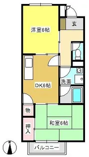 ルミエール近藤【1階】の間取り
