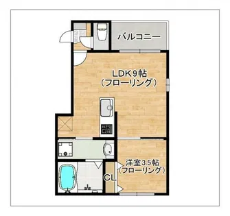 ハーモニーテラス相生町【1階】の間取り