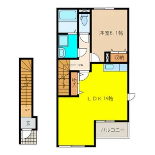 クレール【2階】の間取り