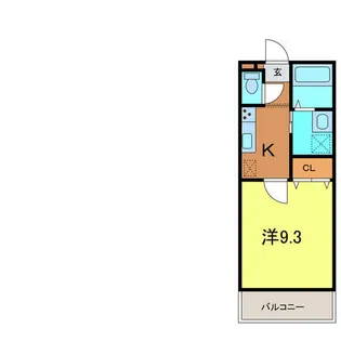 アンプルール リーブル KOIKEⅡB【1階】の間取り