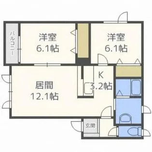 NKハイツ C棟【1階】の間取り