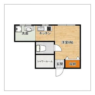 コーポ井ノ口【101号室】の間取り